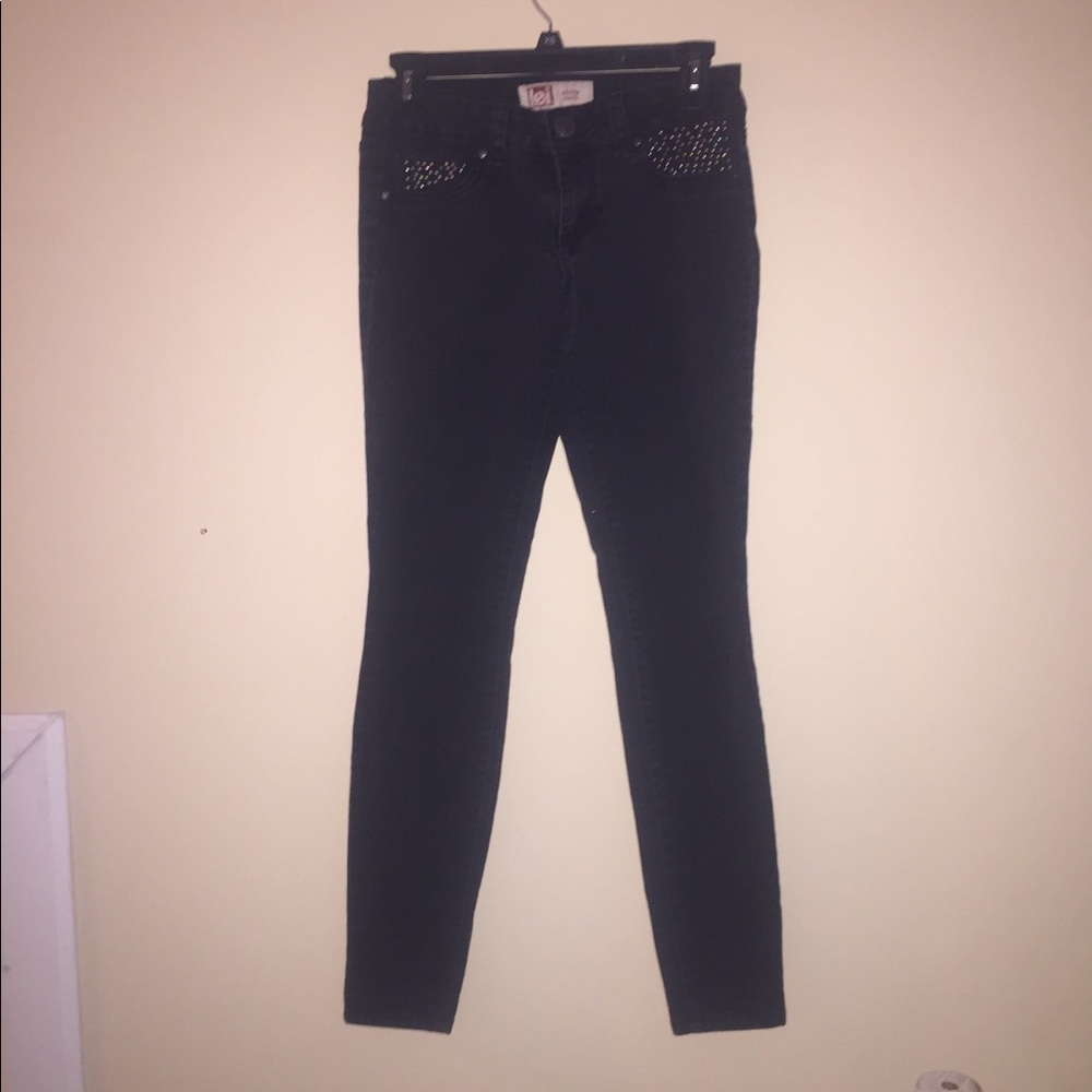 black jeggings